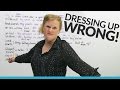 Dressing Mistakes and Corrections Quiz