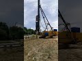 Piled foundation  pile driving using 9 tons hydraulic hammer