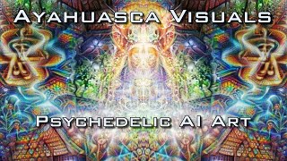 Ayahuasca Trip Visuals - Psychedelic DMT Art made by AI with Illustrip CLIP text to image generator