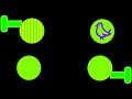 CVI 뇌성(피질)시각장애 CVI LEA GRATING: 2-1-1(15)GREEN/yellow