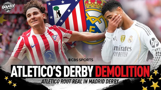 Atletico Madrid Stuns Real Madrid 5-2 in Derby Thriller: Julian Alvarez’s Heroics Expose League Leaders