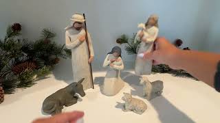 Willow Tree Nativity Scene #christmas #nativityscene #willowtree #amazonfinds #amazonhome