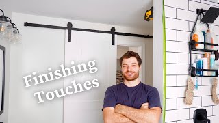 Sliding Barn Door Installation - Bathroom remodel part 6