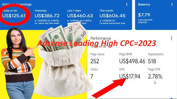 ADSENSE LOADING TRICK: $17.94 PER CLICK HIGH CPC METHOD- GOOGLE ADSENSE LOADING METHOD 2023