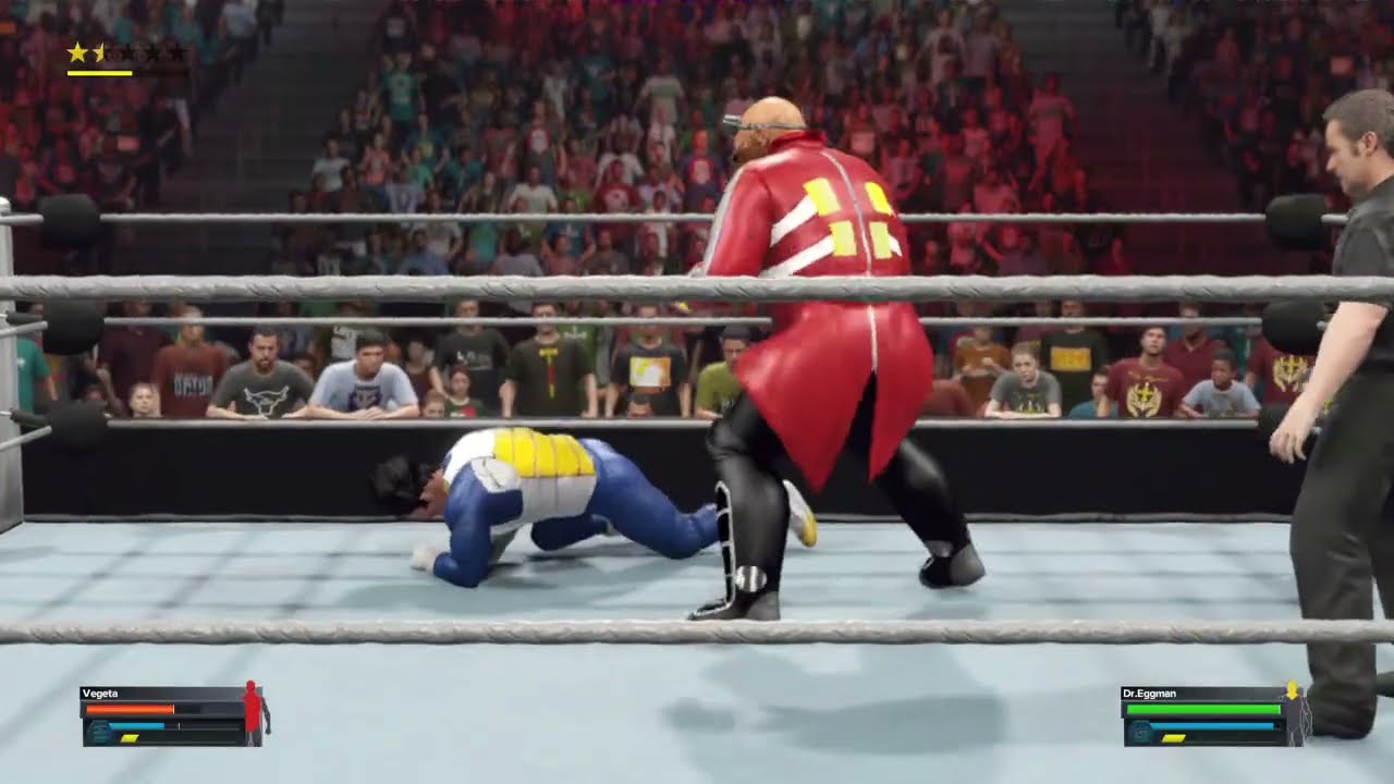 ECW 2K23: Vegeta vs. Dr. Eggman in Extreme Rules Match