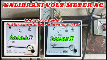 CARA KALIBRASI VOLT METER PANEL AC