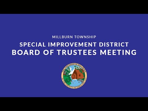 Millburn Special Improvement District Board of Trustees Meeting   January 13, 2022 PT 1
