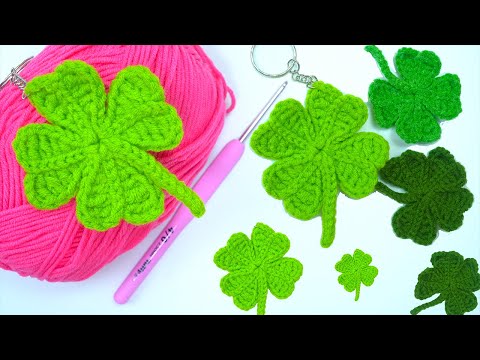 crochet four leaf