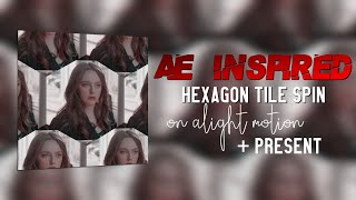 AE Inspired Hexagon Tile Spin || Alight Motion (+ preset)