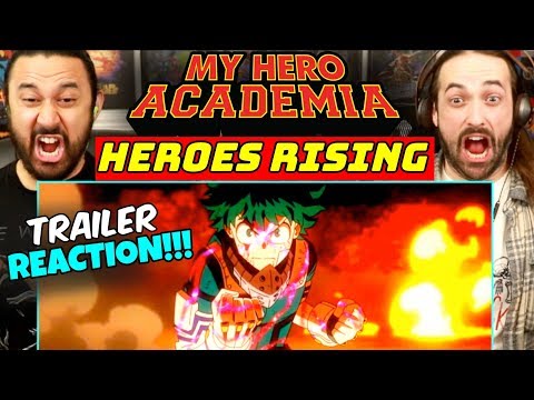 my-hero-academia:-heroes-rising-|-movie-trailer---reaction!!!