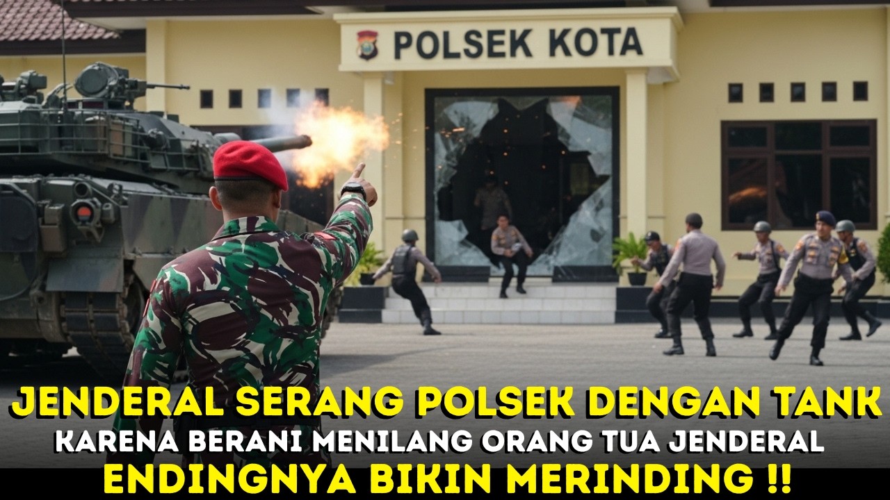 VIRAL‼️JENDERAL KOPASSUS SERANG POLSEK PAKAI TANK KARENA BERANI MENILANG MOTOR ORANG TUANYA‼️