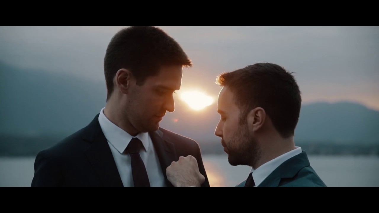A sneak peek same sex wedding film from Lake Thun in Switzerland