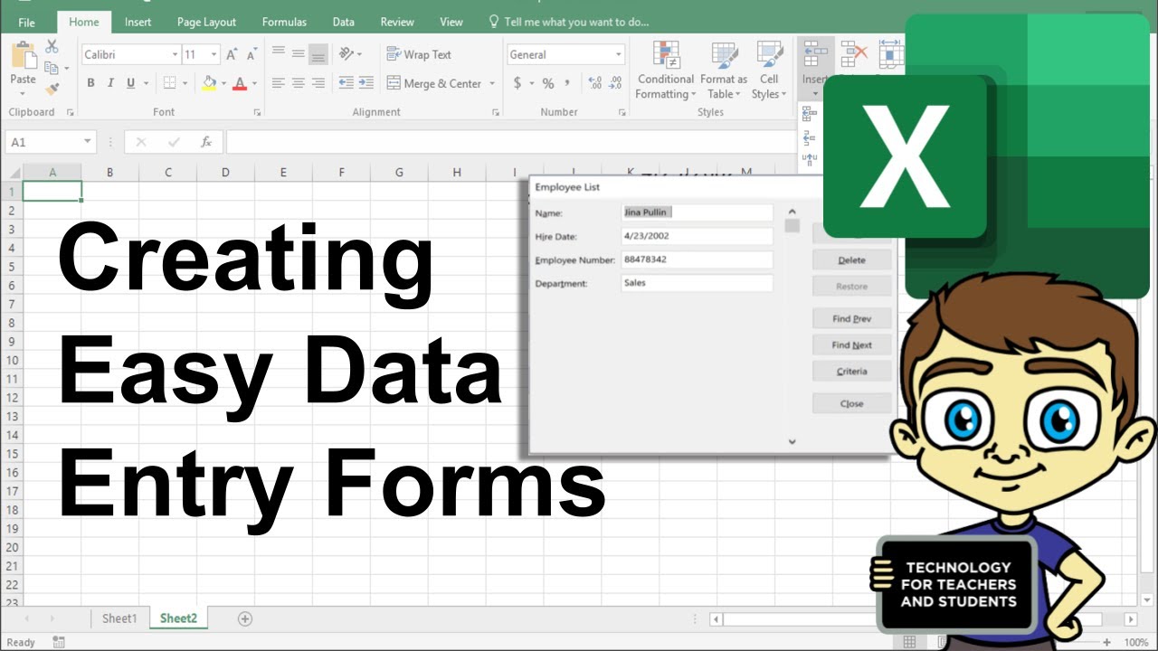 How do you make an Excel form a template?