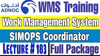 Responsibilities of SIMOPS Coordinator for SIMOPS as per ADNOC WMS | Lecture # 183