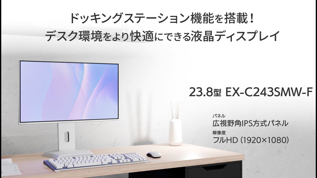 EX-C243SM-Fシリーズ | デイジーチェーン接続対応＆65W給電 USB Type-C