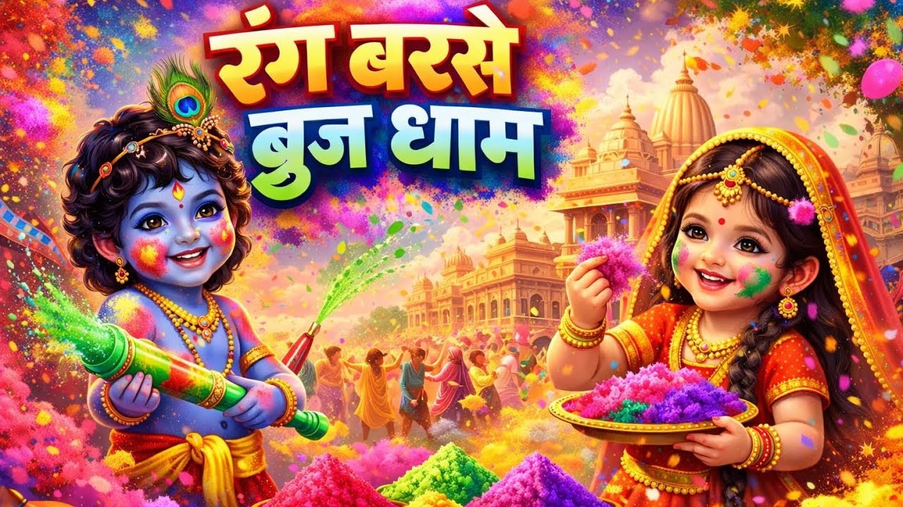 ❤️❤️रंग बरसे ब्रज धाम में | राधा कृष्ण होली भजन 2026 | ब्रज की रंगीली होली | Latest Holi Bhajan❤️❤️