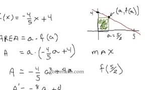 Calculus 1 Optimization Problems problem 10  part 2