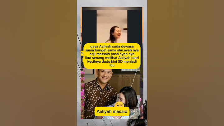 Aaliyah emang mirip banget ya sama alm PP nya adji massaid #Aaliyah #masaid
