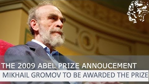 The Abel Prize announcement 2009 - Mikhail Gromov
