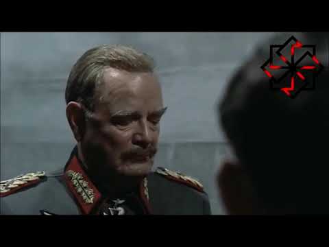 Çöküş filmi silinen, Wilhelm keitel ve Hans Krebs'in konuşma sahnesi.