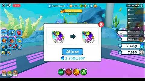 Sweat Max Allured W28 Shiny++ 600Y - Weapon Fighting Simulator Roblox