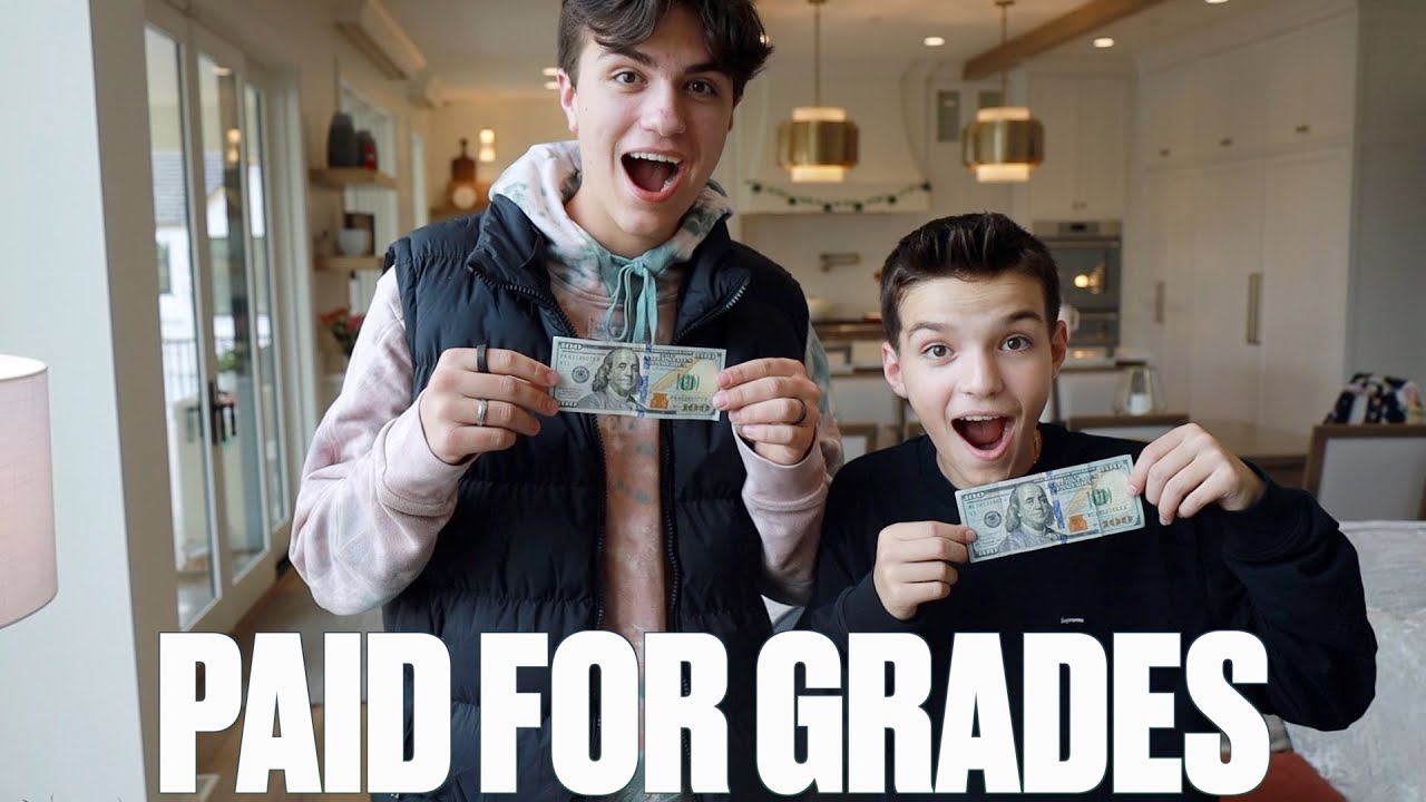 ONE OF THESE KIDS GOT STRAIGHT A'S | GETTING PAID FOR GRADES | REPORT CARD PAY DAY!