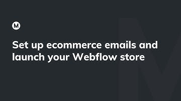 Set up ecommerce emails & launch your Webflow store