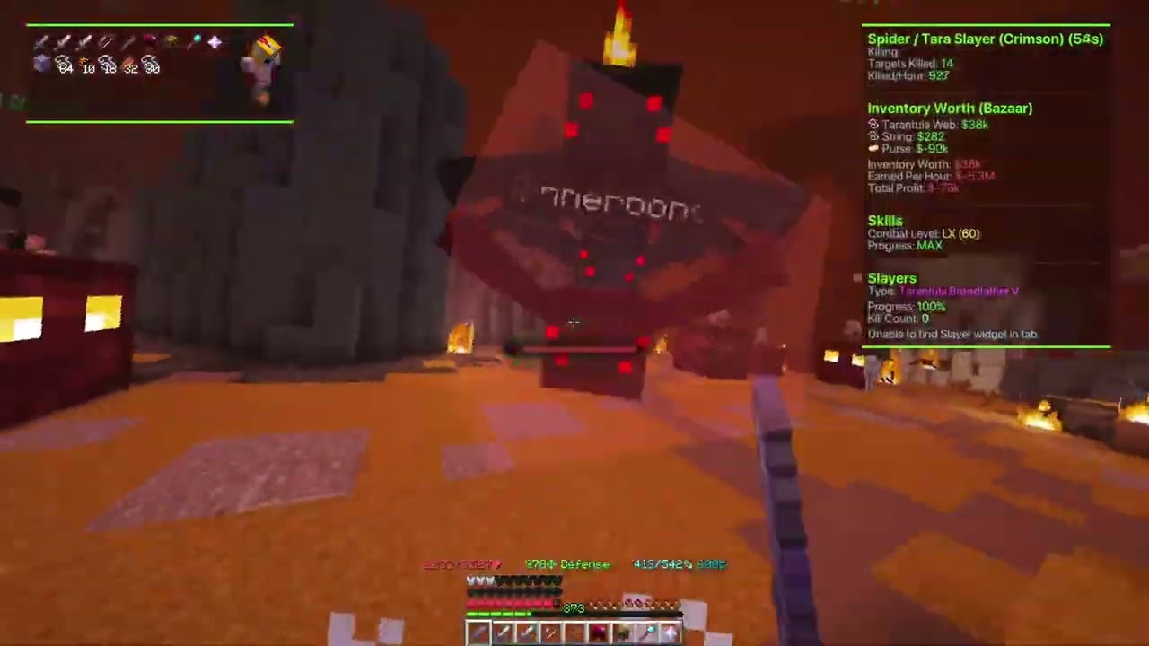 Hypixel Skyblock Spider Slayer AFK Script +80M H COINS Taunahi 4 0 Working in 2026