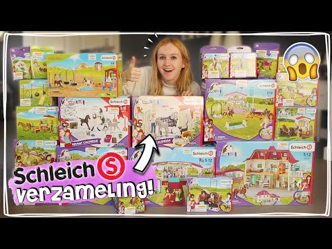 MIJN MEGA SCHLEICH PAARDEN SETS VERZAMELING + NIEUWE REPAINTS! 😱 - Update Vlog | Daphne draaft door