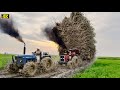 Mf 385 tractor unbelievable Power | Alghazi and Fiat 640 Tractor Mud Load Challenge | 4K | Falak 4K