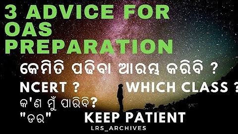 OAS Preparation Three Thumbrules // Must know things before you start self study #oas #opsc #ocs