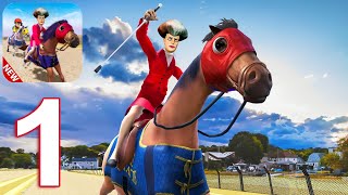 Scary Teacher Horse Racing Evil Teacher Games 3D Gameplay Walkthrough Part 1 (IOS/Android) screenshot 5