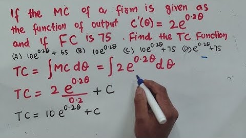 Application of integration in economics