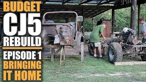 Restoring a Jeep CJ5 on a Budget | Ep.1, Bringing Home the Barn Find