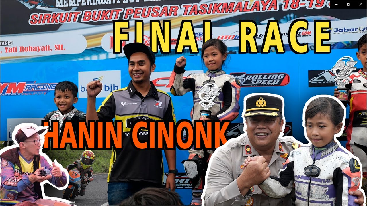JUARA!!!! RACE FINAL MINI GP BARENG HANIN CINONK SI LADIES BIKERS!