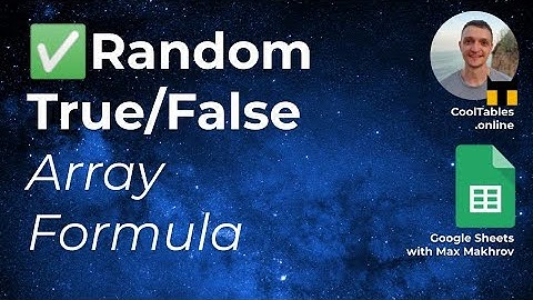 How to create array of random TRUE/FALSE values that does not recalculate values in Google Sheets
