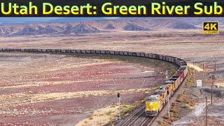 Utah Desert: Green River Sub & Sunnyside Branch (4K) | UP, BNSF, Amtrak | Oct. 2023
