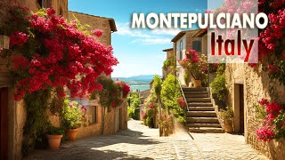 Walking tour 4k HDR - Tuscany, Italy - Montepulciano