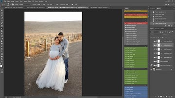 Original Maternity Vogue - now retired - Editing Outdoor Maternity with LSP Actions