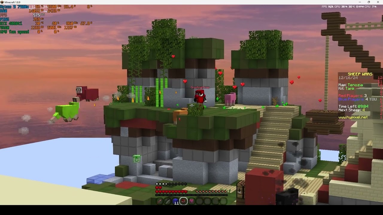 Hypixel Sheep Wars #50 (3 kills and i still lost D:)