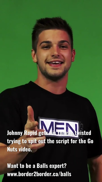 Johnny Rapid gets his tongue tied on the script for the Go Nuts video. #shorts #JohnnyRapid #balls