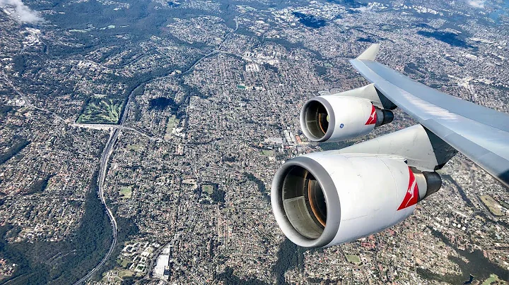 14 minutes of inflight footage - Qantas Boeing 747-400ER - Sydney to Brisbane