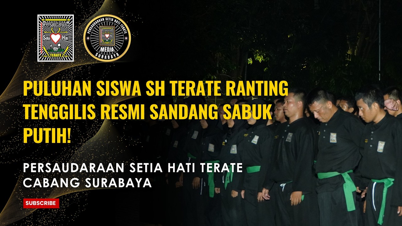 Puluhan Siswa SH Terate Ranting Tenggilis Resmi Sandang Sabuk Putih!