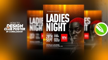 How to Make a Professional Club Flyer | CorelDraw Tutorial #viral
