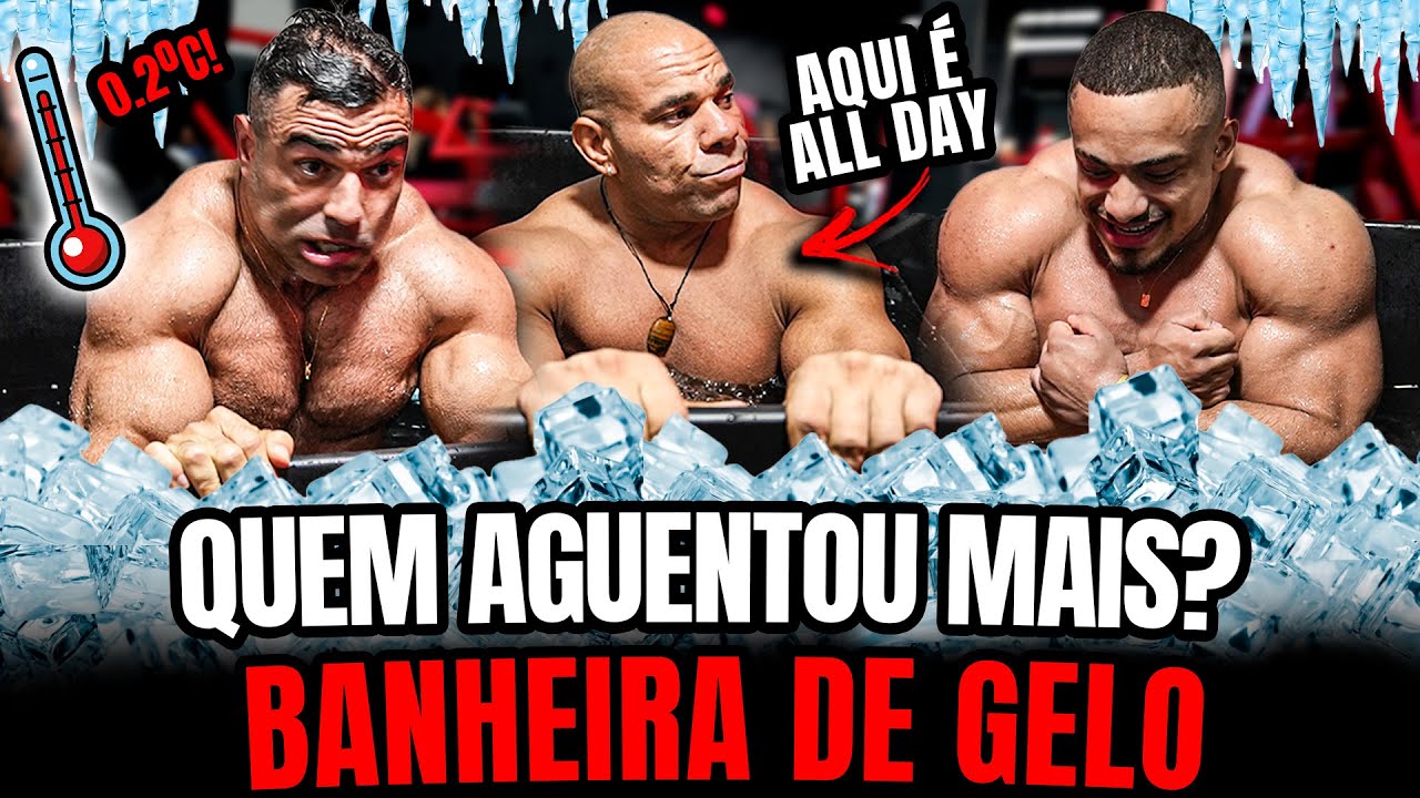 CORREA DESAFIOU GNOMO E JORLAM: 5MIN NA BANHEIRA DE GELO 🥶🥶