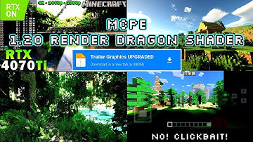 Minecraft PE 1.20+ Ultra Realistic RENDER DRAGON Shader Mcpe 1.20  RTX Shader for Mcpe 1.20