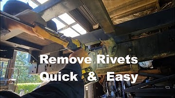 Ford F Series super easy rivet removal