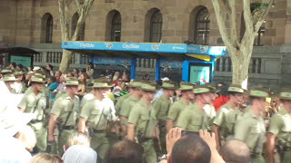 Australian.8/9 RAR. + Gurkhas on Anzac day 2017