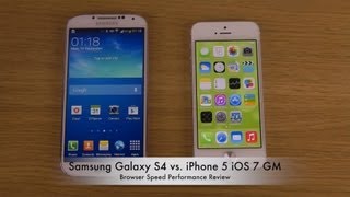 Samsung Galaxy S4 vs. iPhone 5 iOS 7 GM - Browser Speed Performance Review