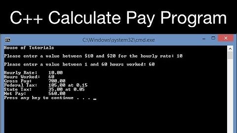 How to make a C++ Calculate Pay Program Using Loops and If/Else Statements